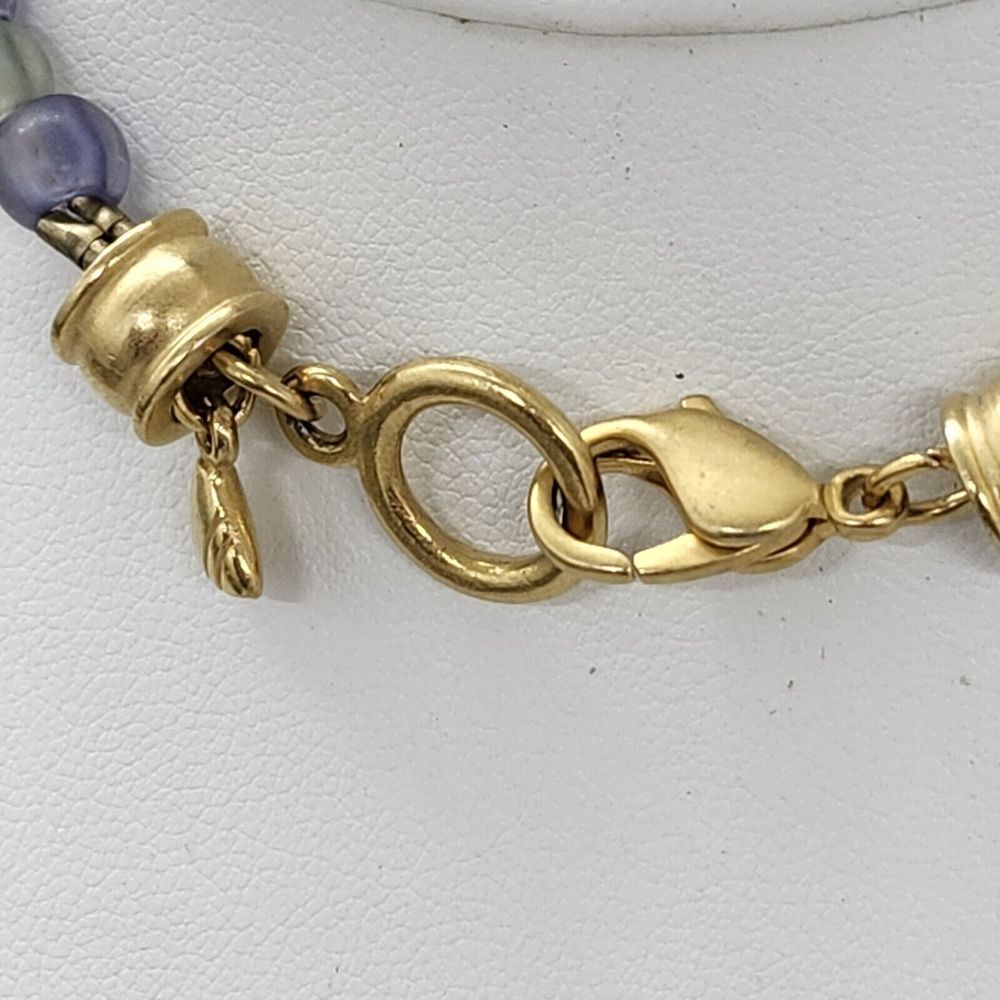 Liz Claiborne Gold and Purple Beaded Necklace…A beautiful accent to any attire! - Picture 5 of 7